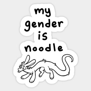 noodle gender Sticker